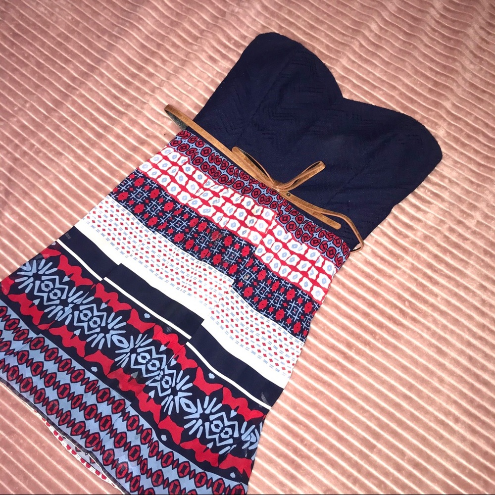 City Triangles Strapless Tube Dress